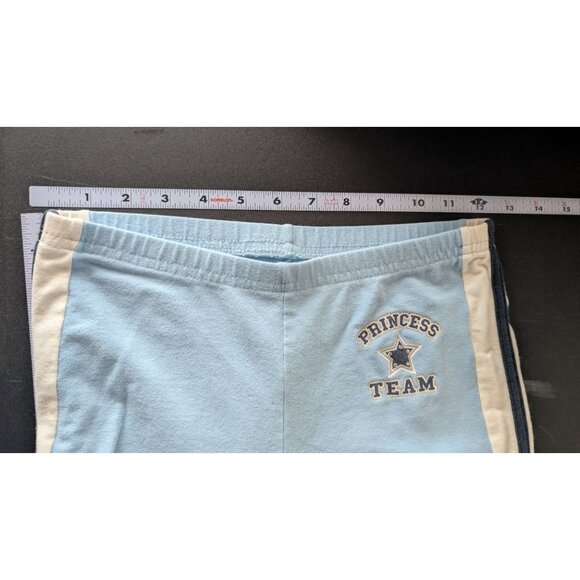 Total Girl Girls Light Blue Princess Team Side Stripe Bottoms Size 12 Y2K Retro - Picture 6 of 10